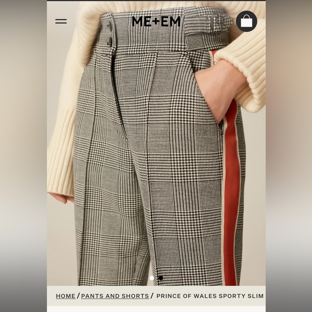 Women’s Prince of Wales Sporty Slim Crop Pant ME + EM